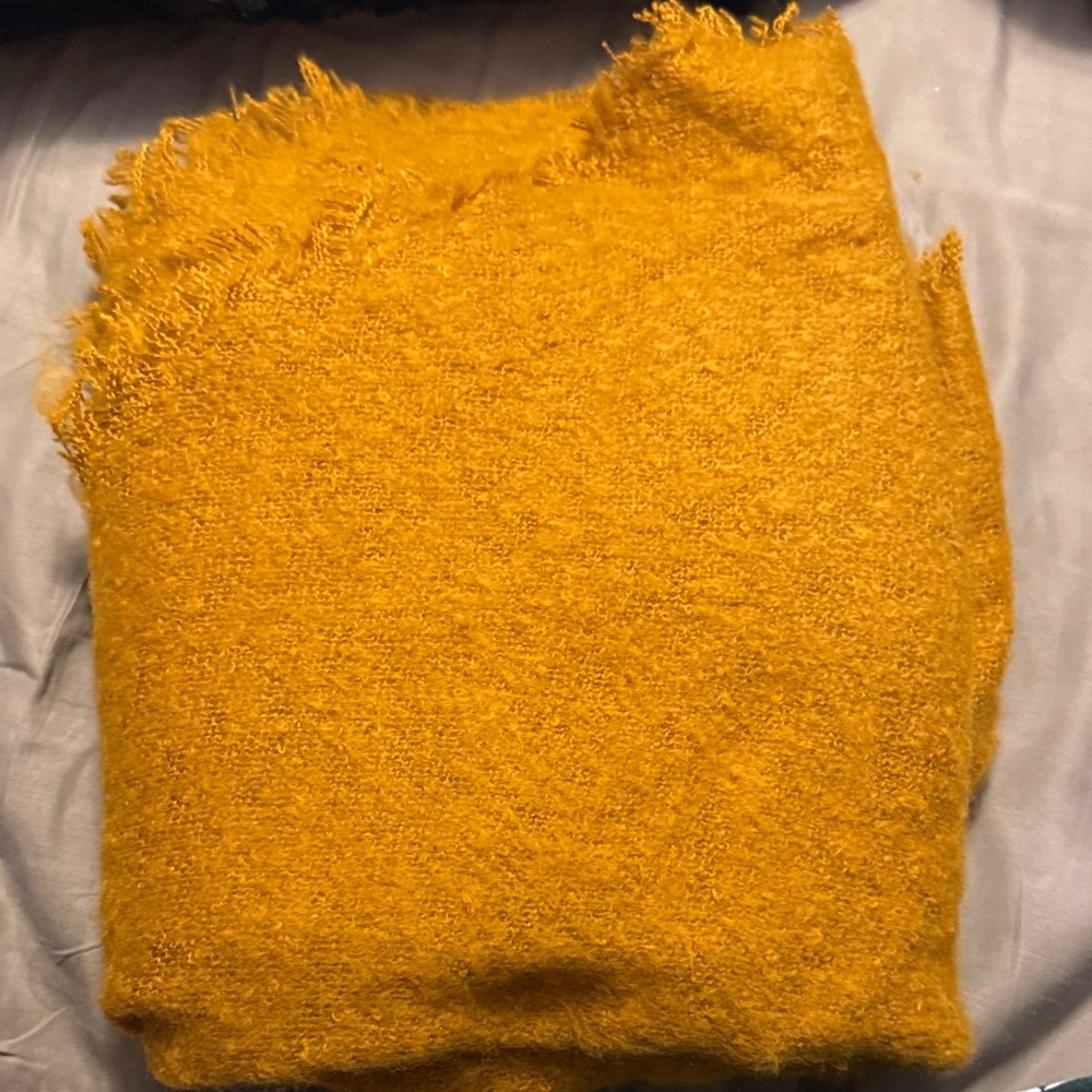 Cozy Mustard Yellow Blanket